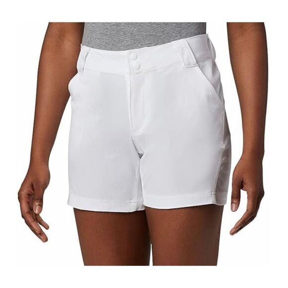 COLUMBIA SIZE 12 WOMENS CORAL POINT lii WHITE SHORTS - Picture 9 of 14